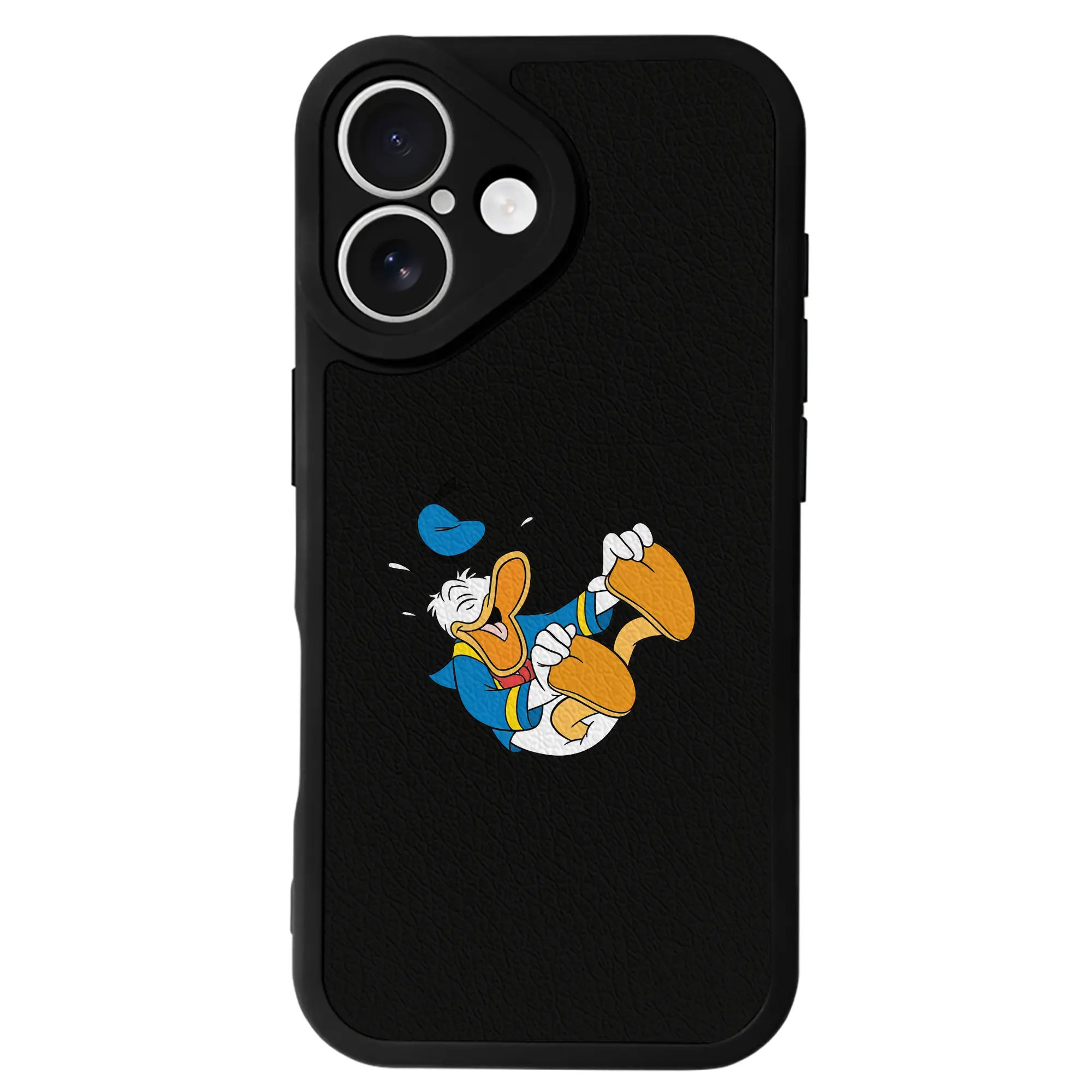 ミッキーマウス（Mickey Mouse） グッズ ドナルドダック（Donald Duck） - IPhone 16シリーズ対応 ・ シリコンスマホケース ・ レザー調 ・ 高精度フィット ・ 耐衝撃 ・ ワイヤレス充電対応 ・ 精密カット